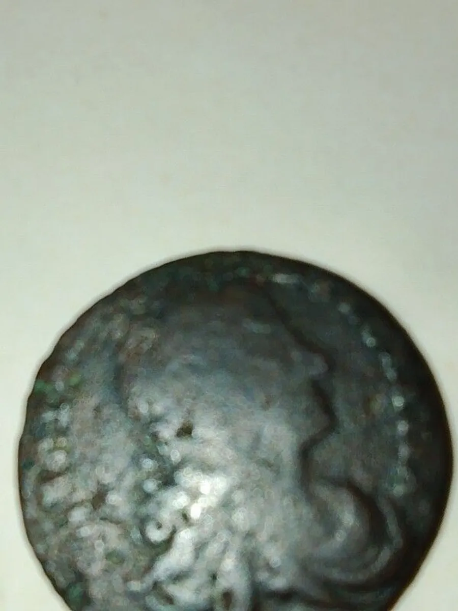 Irish half very old 1683 - Image 2