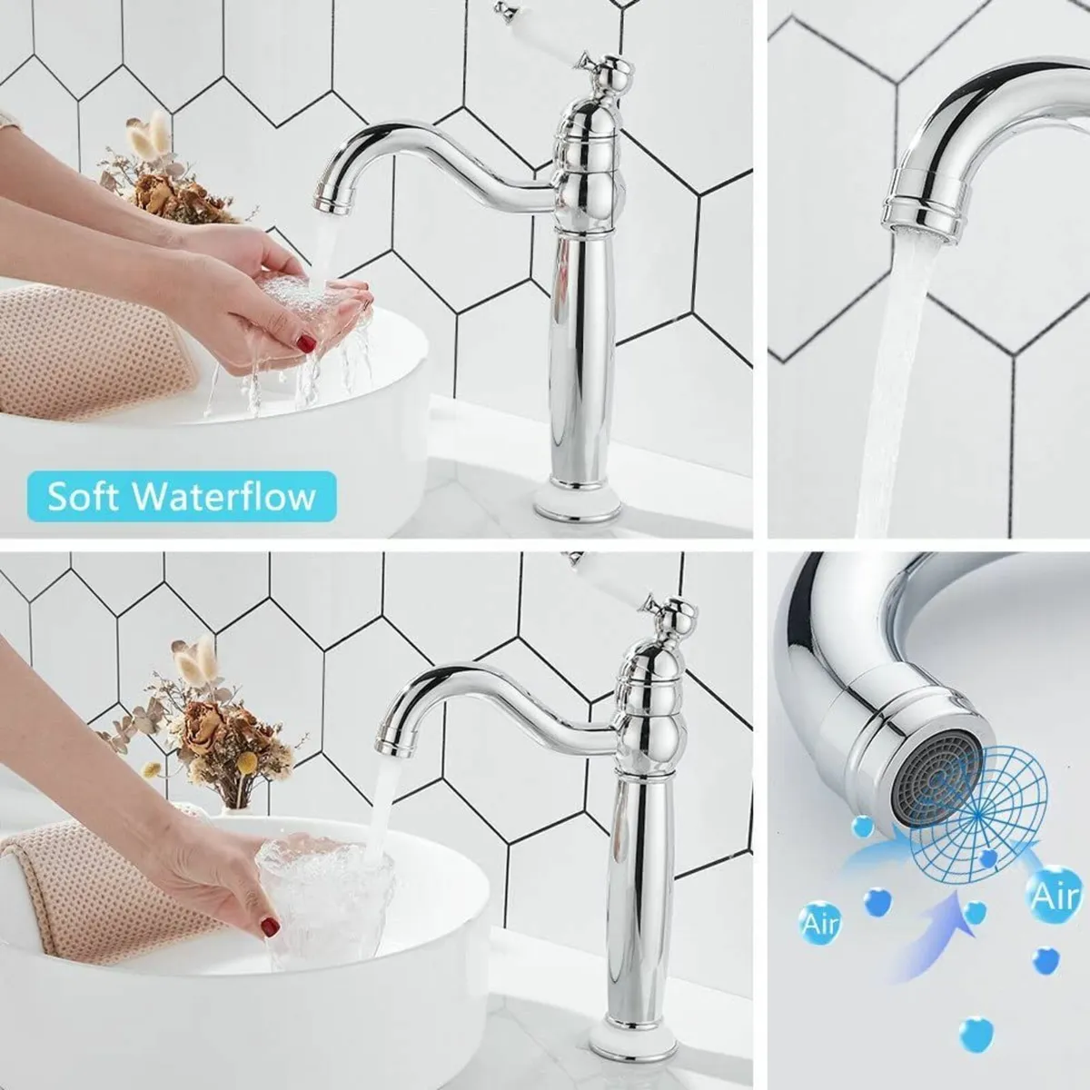 Bathroom Basin Mixer Taps High Rise Tap for - Image 4