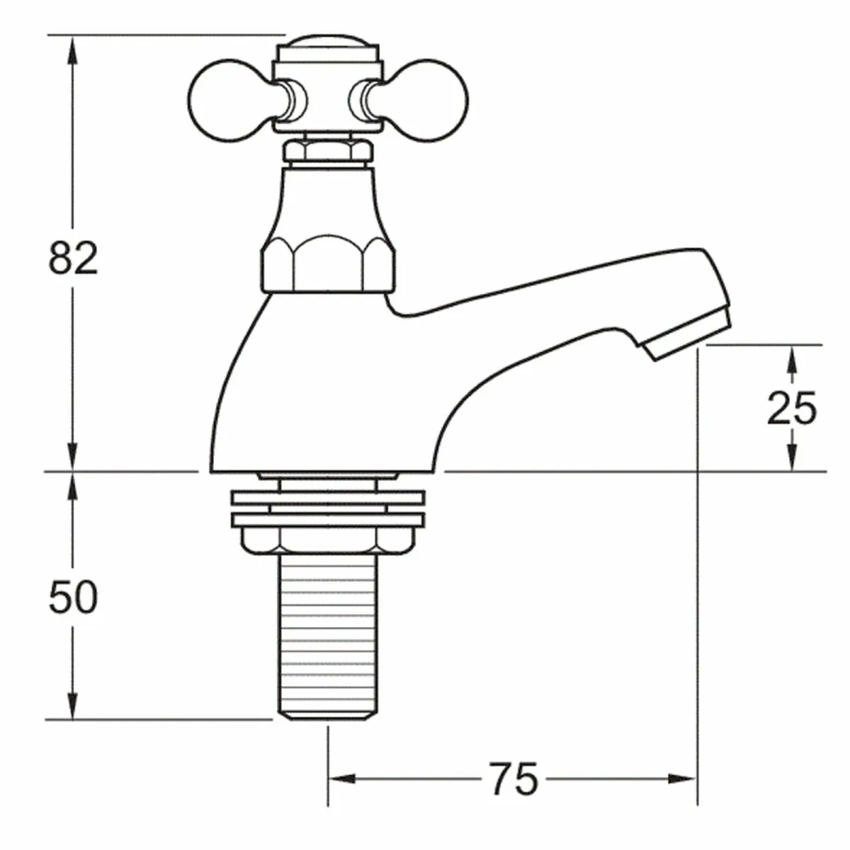 Tudor Basin Taps - Traditional Gold Brass - Image 3