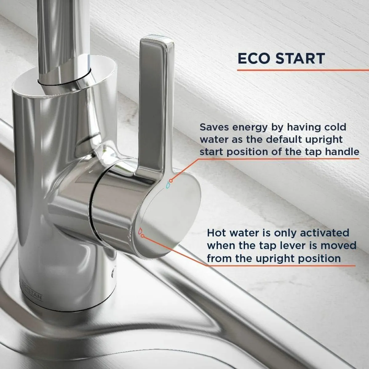 Maple Easyfit Kitchen Sink Mixer Chrome Tap - Image 3