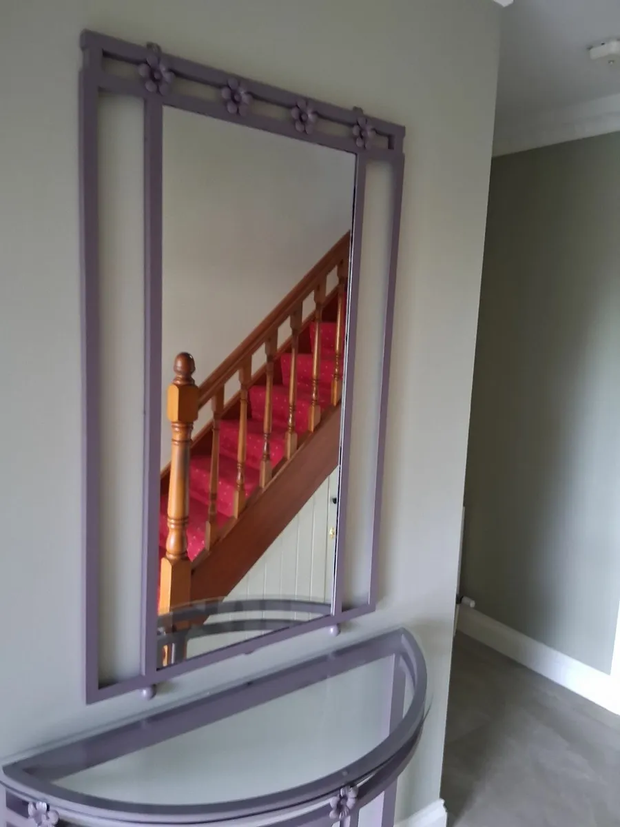 Hall table and mirror - Image 1