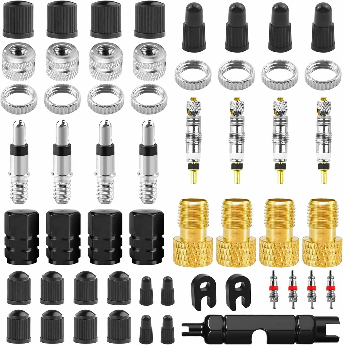 55Pcs Presta Valve Core Sets, Presta Valve Core Re - Image 2