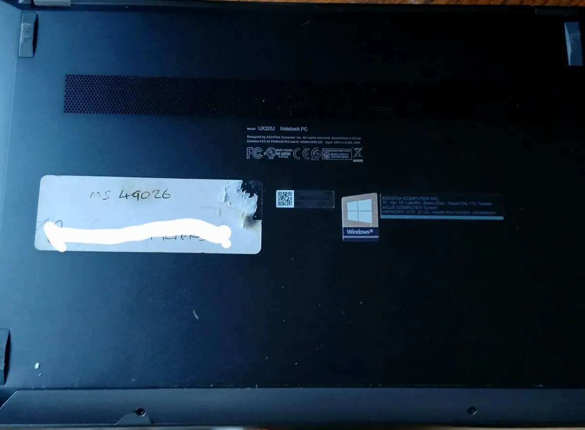 asus zenbook ux325J for parts - Image 2