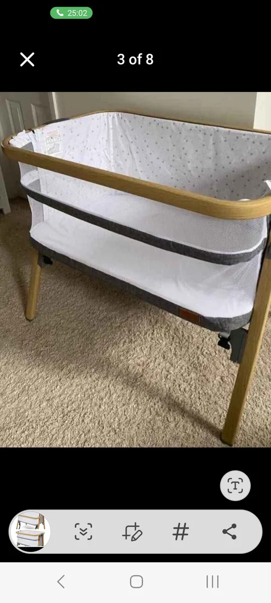 Baby elegance bedside crib/ travel cot - Image 3