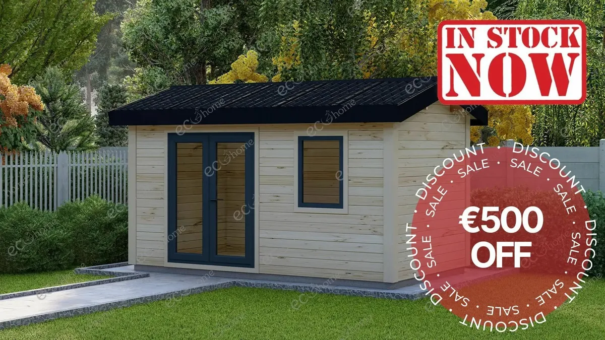 Ecohome Log Cabins Garden Room Erna 4.5m x 2.5m - Image 1