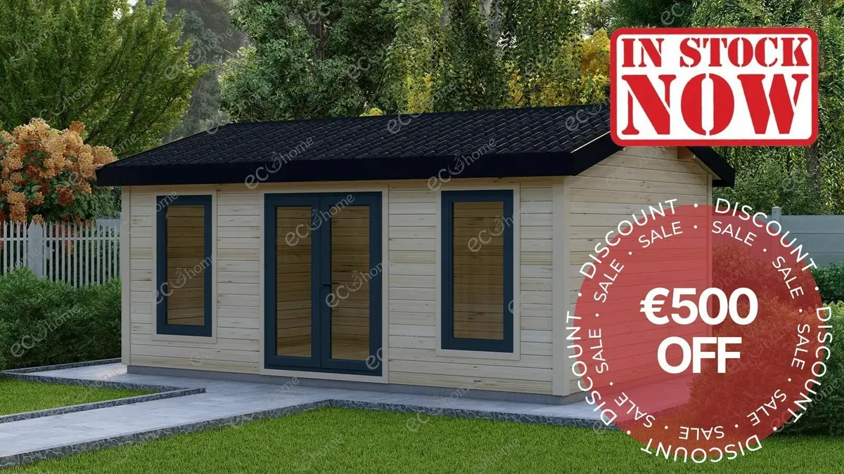 Ecohome Log Cabins Garden Room Kilkenny 4m x 3m - Image 1
