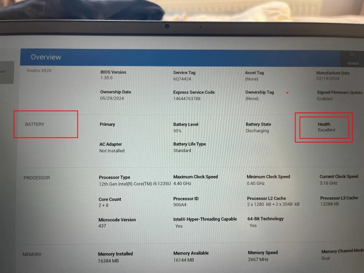 Dell Vostro 3520 - i5(12th)-16GB-2xSSD - Image 4