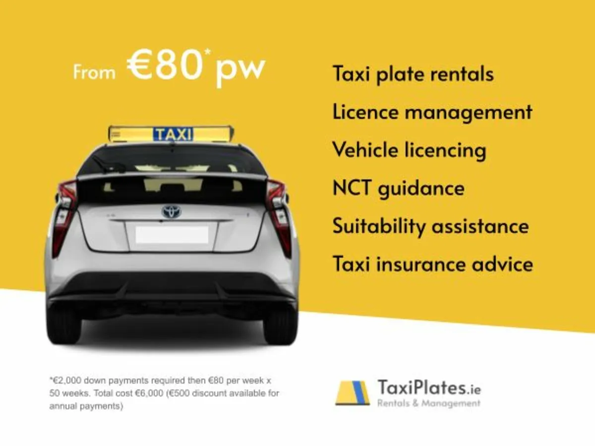 Taxi Plates to Rent - Image 3
