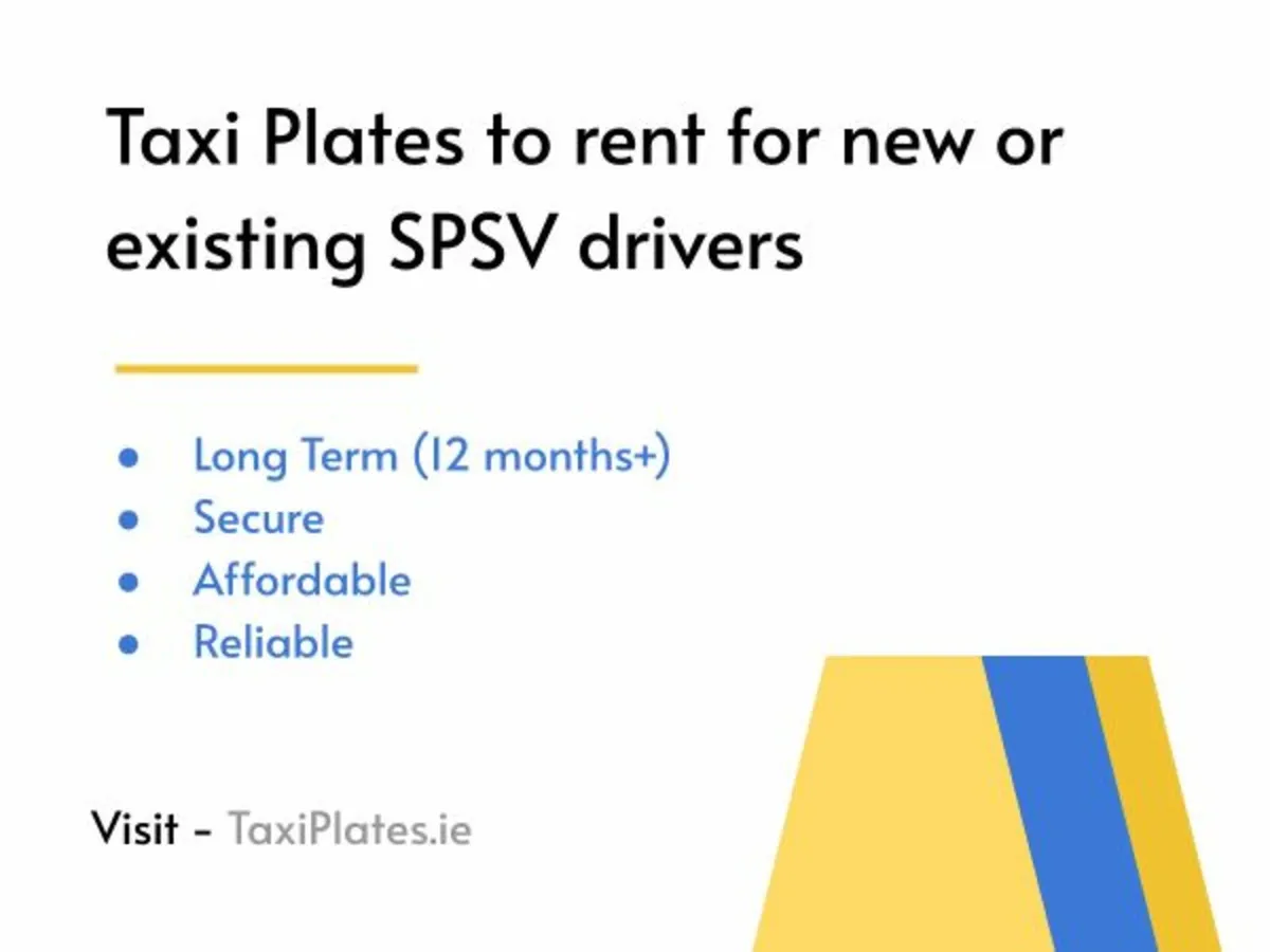 Taxi Plates to Rent - Image 1
