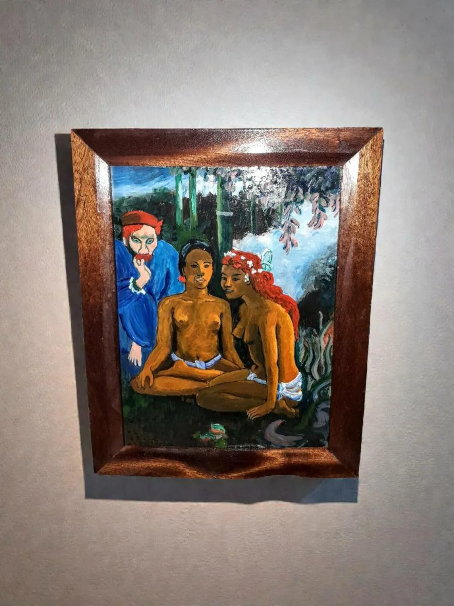 Stunning vintage oil painting after Gauguin - Image 1