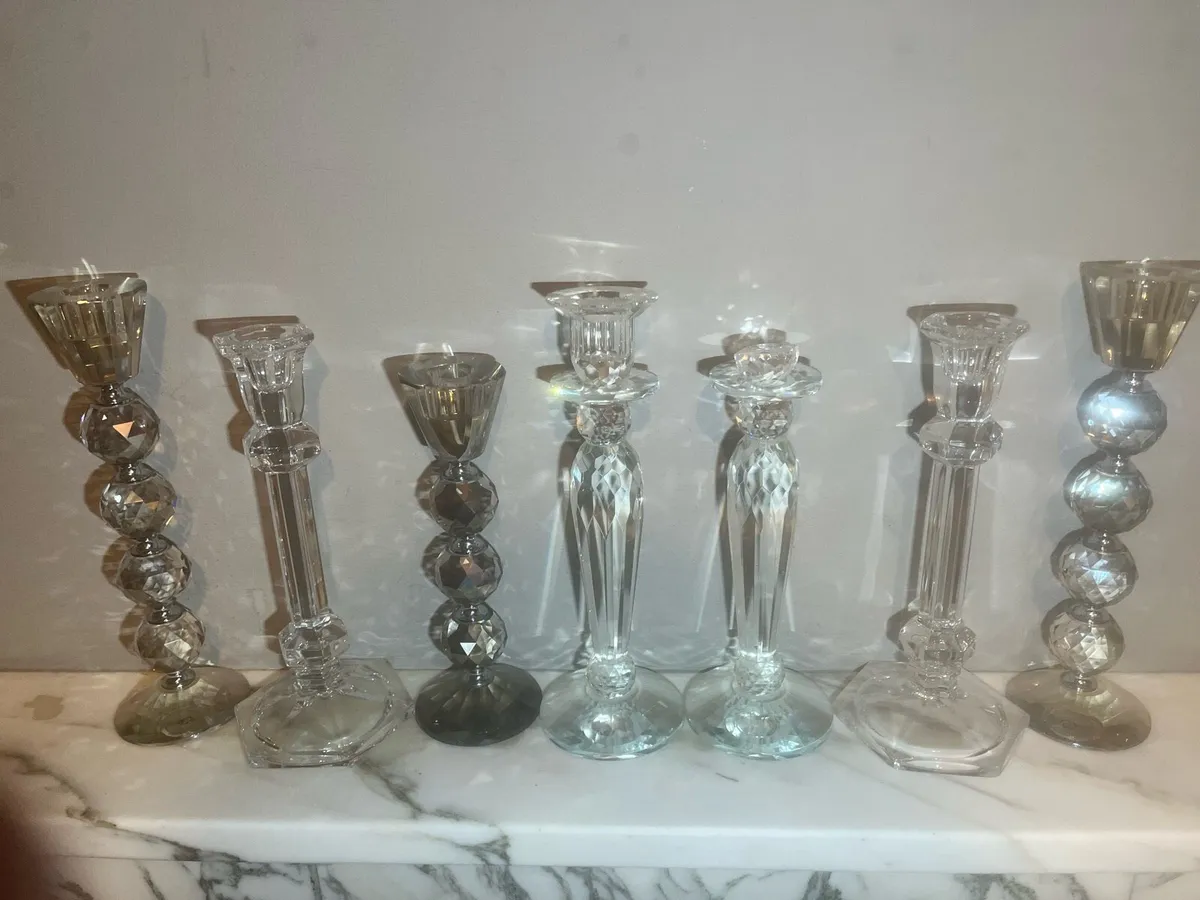 7 glasses candle holders - Image 3