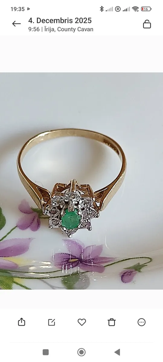 Vintage 9CT GOLD DIAMOND Rings price from 220 euro - Image 2