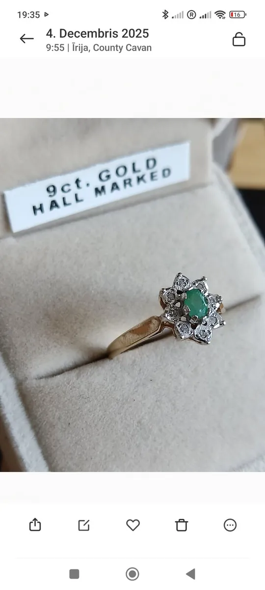 Vintage 9CT GOLD DIAMOND Rings price from 220 euro - Image 3