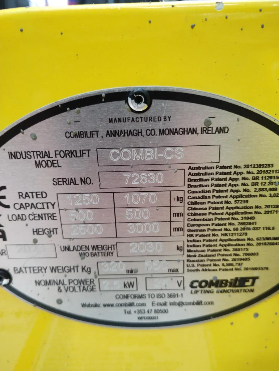 [01] 2023 Combilift CS1250 Pedestrian Stacker - Image 4
