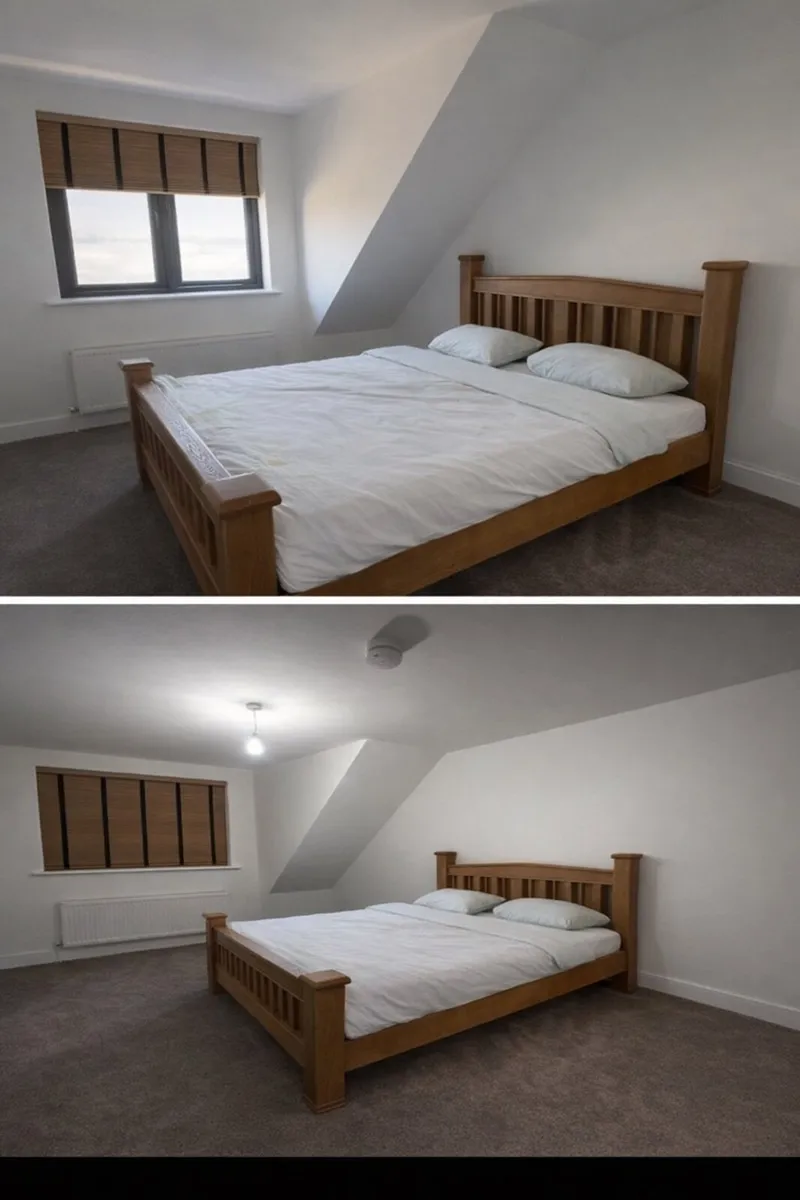 Superking Solid Oak Bedframe - Image 1