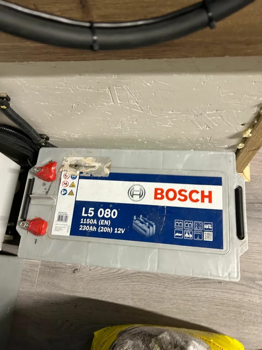 2 Bosch AGM Deep Cell Batteries for Sale - Image 1