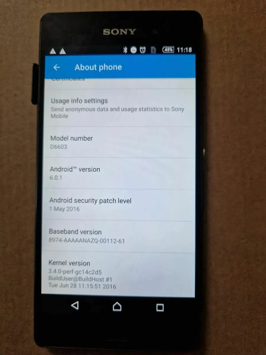Sony Xperia, Model D6603, 16GB - Image 3