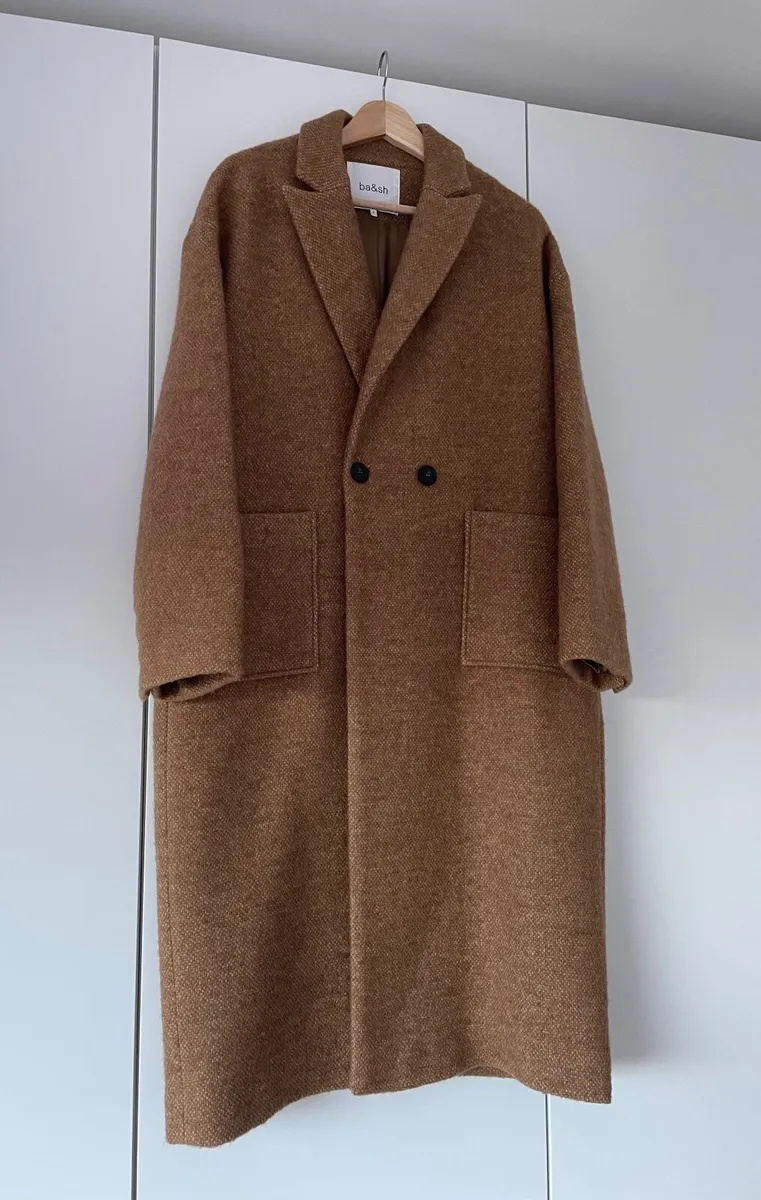 Ba&sh oversized TAO Camel coat - Image 1