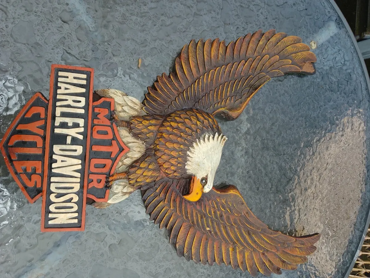 Harley davidson wooden signs - Image 2