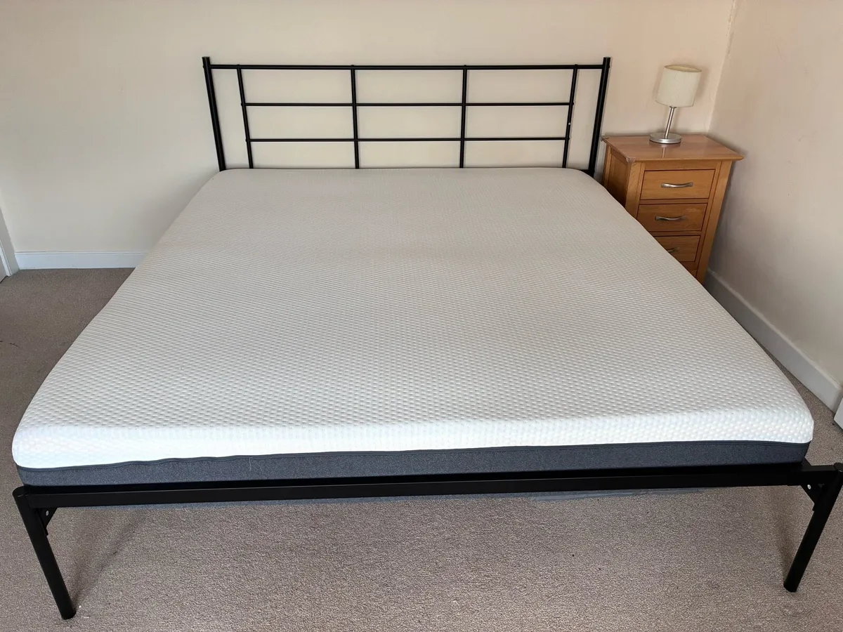 Super King Emma Luxe Cooling Mattress + Frame - Image 1