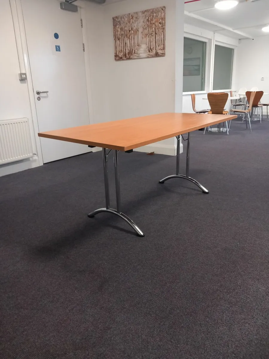 Heavy duty foldable office tables - Image 1