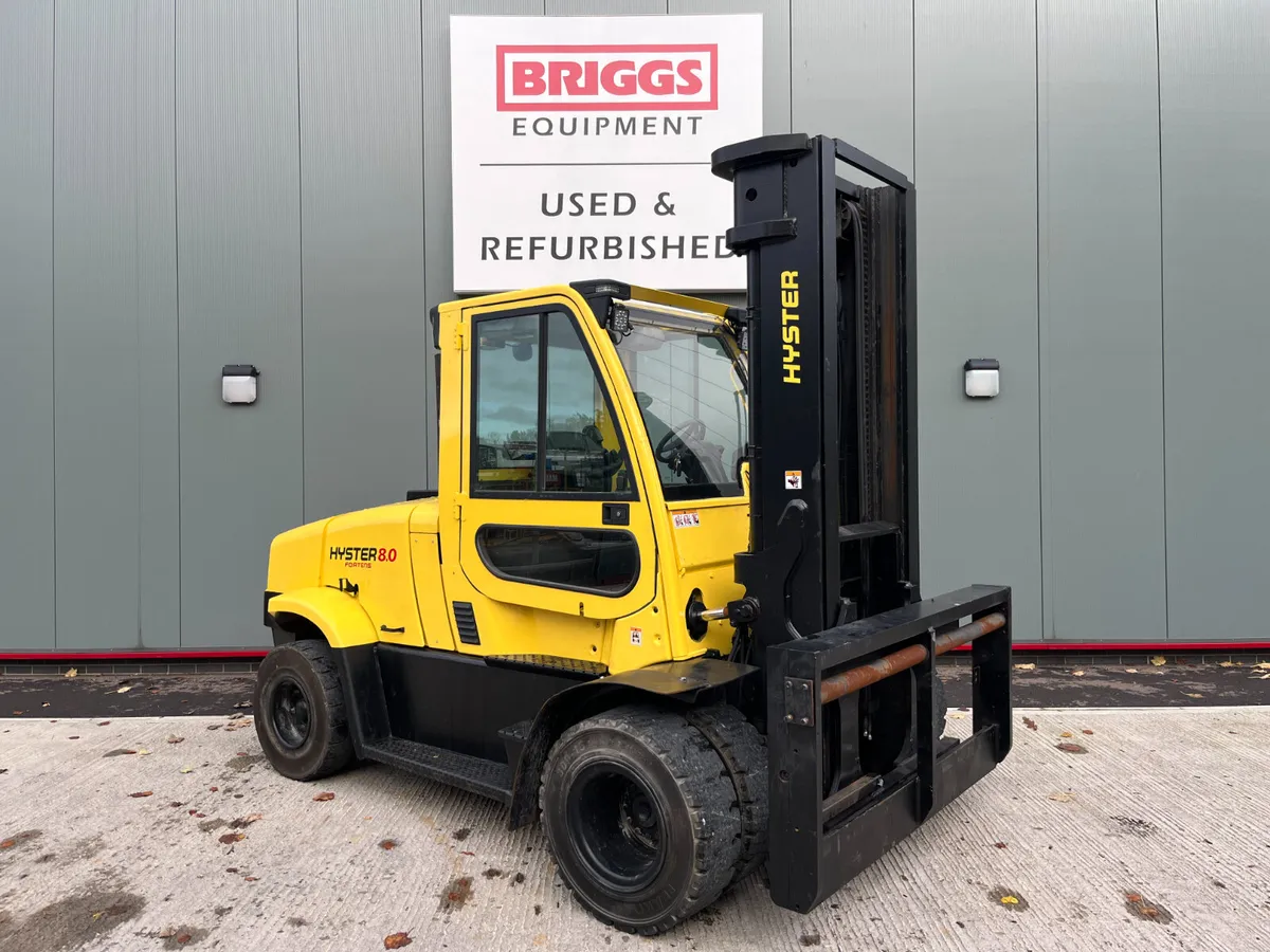 [1] 2018 Hyster H8.00FT Forklift (REF:10990) - Image 1