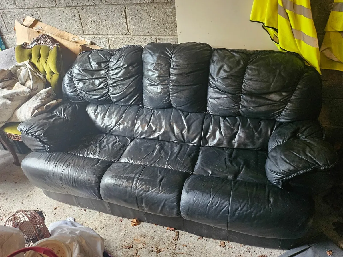 Leather Couch - Image 1
