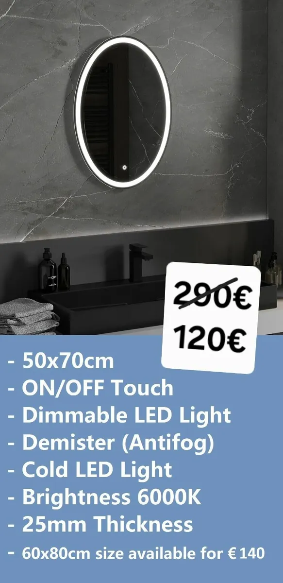 LED Bathroom Mirror - Image 1