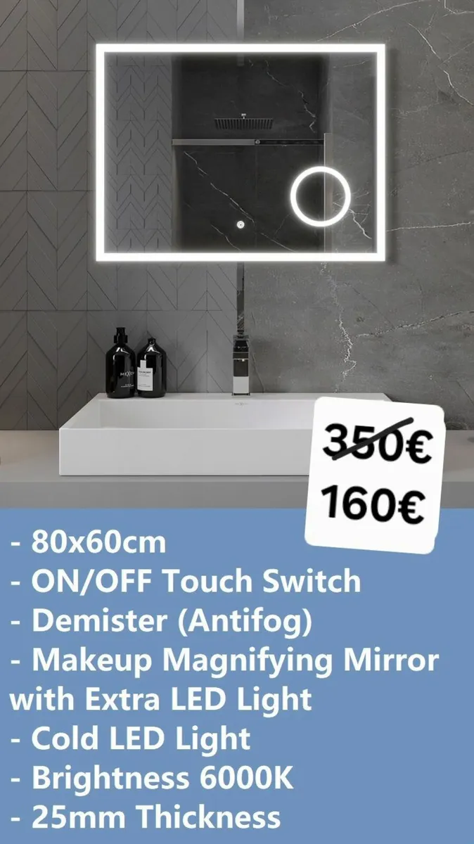 LED Bathroom Mirror - Image 1