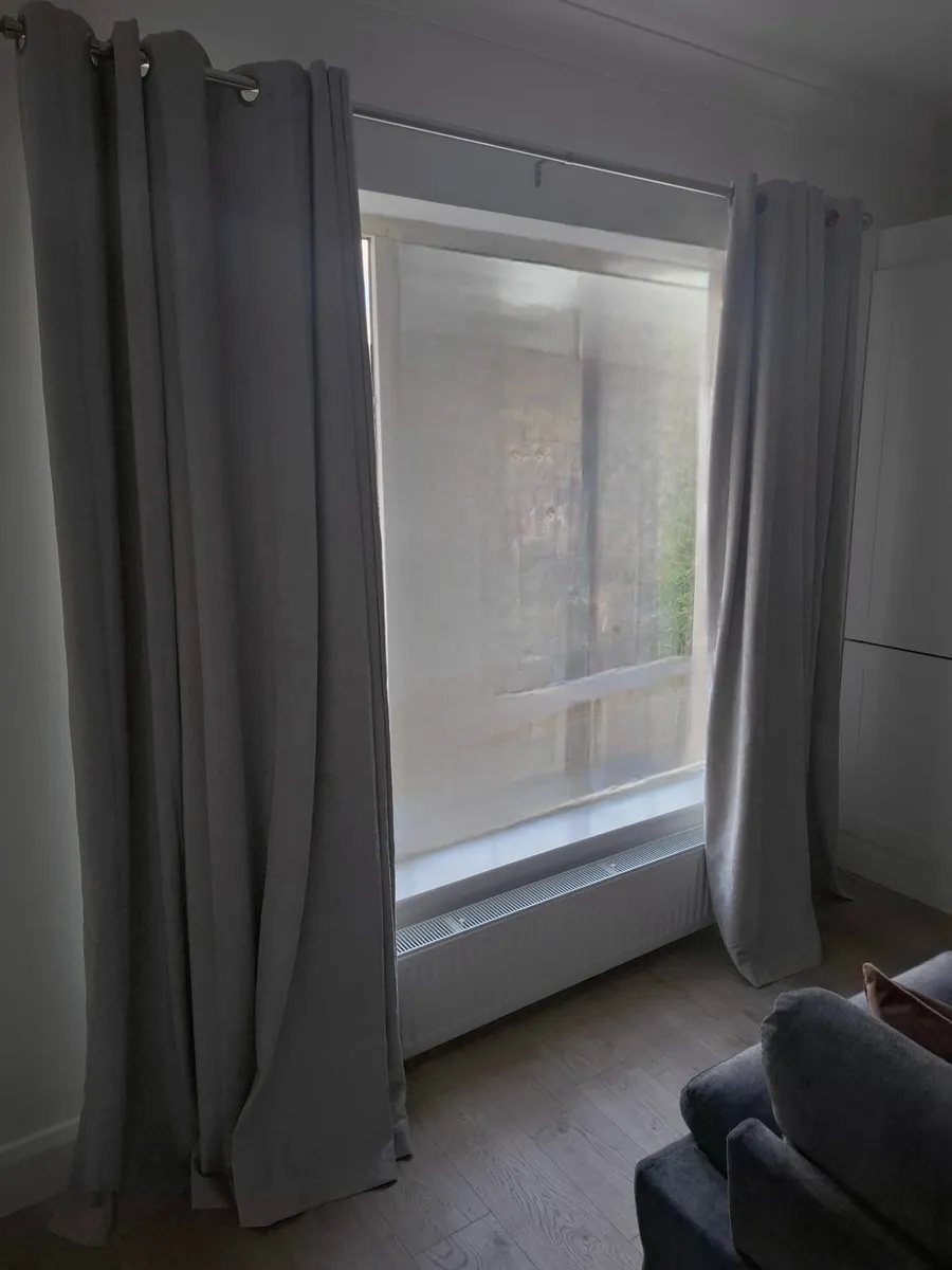 Blackout Thermal Silver Grey Curtains - Image 1