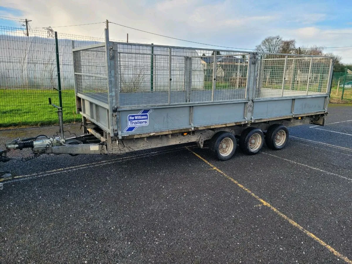 16x6'6 tri-axle ifor Williams trailer with creels - Image 2