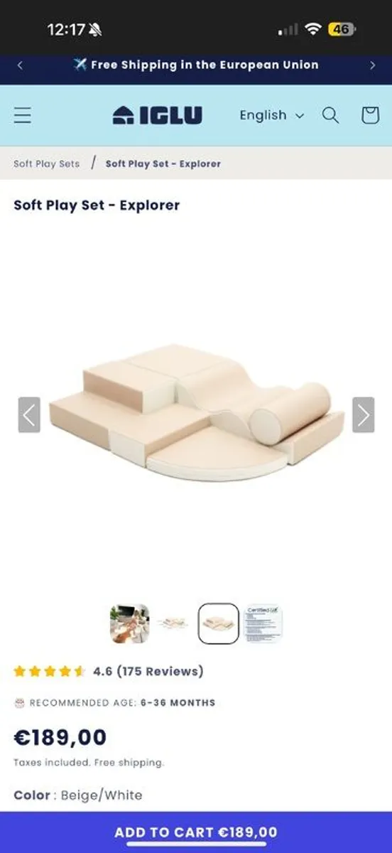 IGLU soft play for baby / toddlers - Image 4