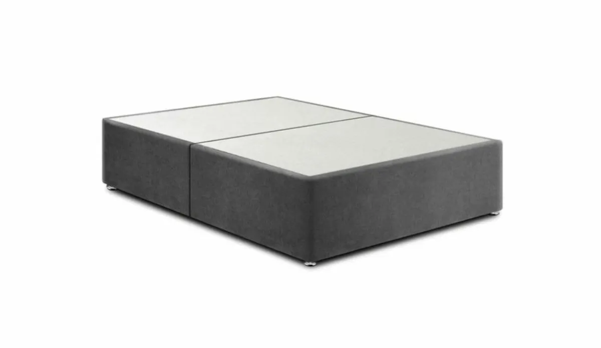 5Ft Headboard & Base -  Charcoal Grey - Image 2