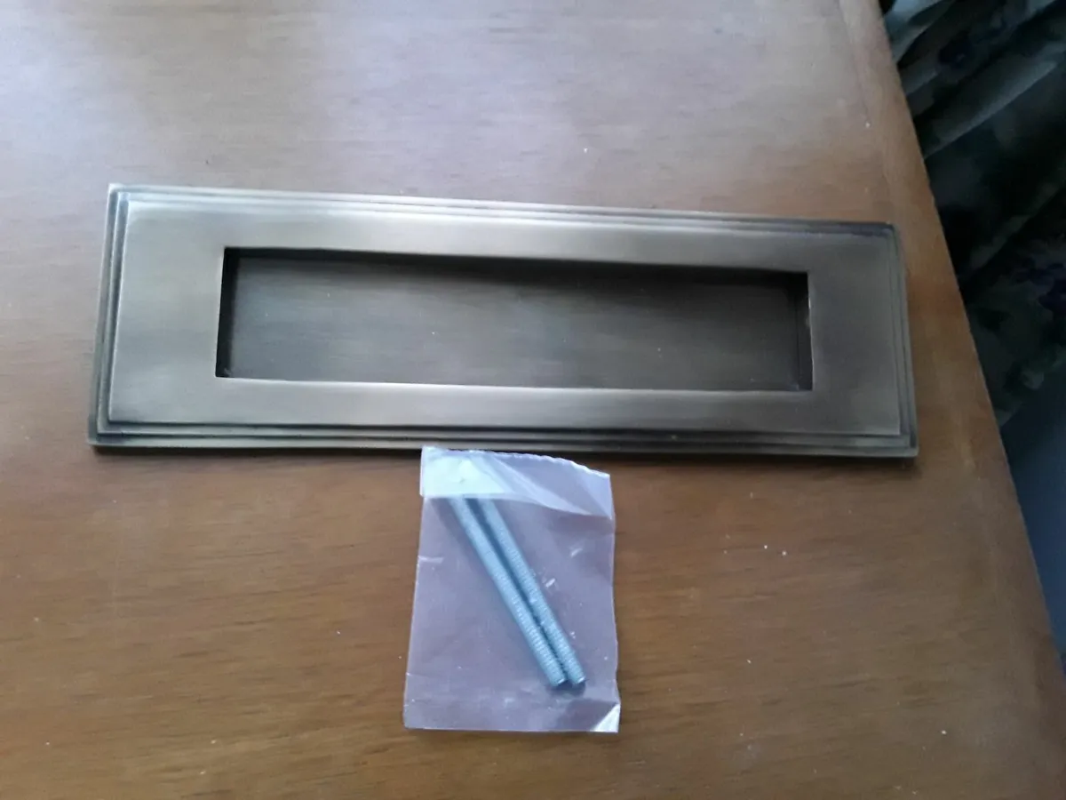 Brass letterbox - Image 1