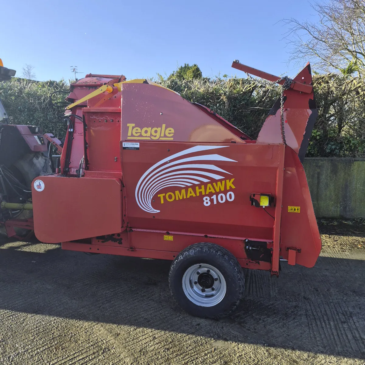 Teagle 8100 Trailed straw chopper - Image 1