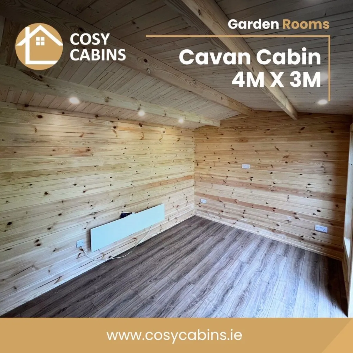 COSYCABINS.IE Garden Log cabins 4m x 3m - Image 2