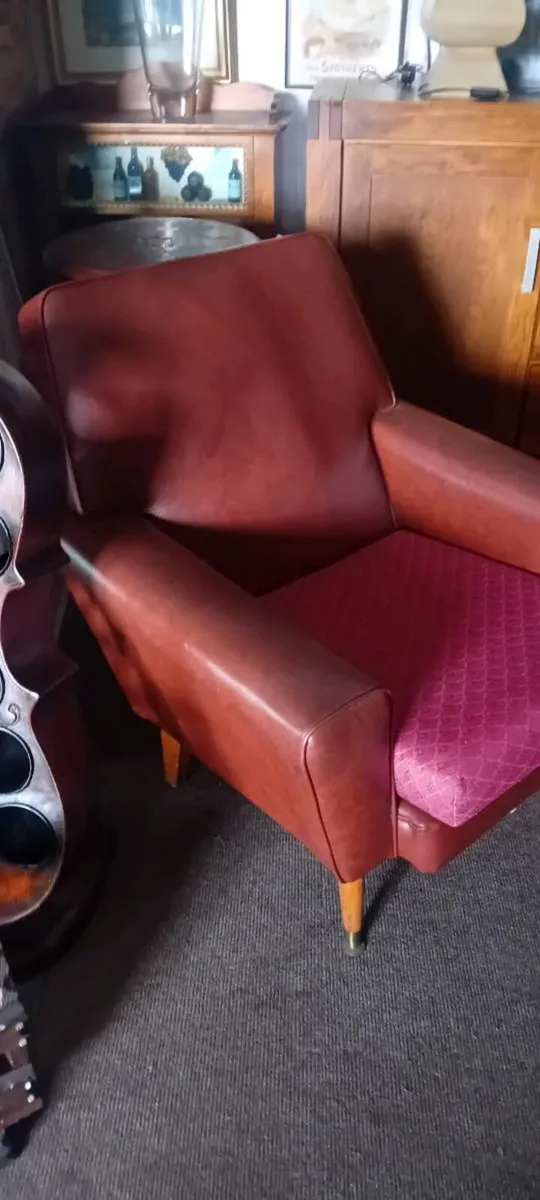 Small Vintage Fireside Armchair - Image 1