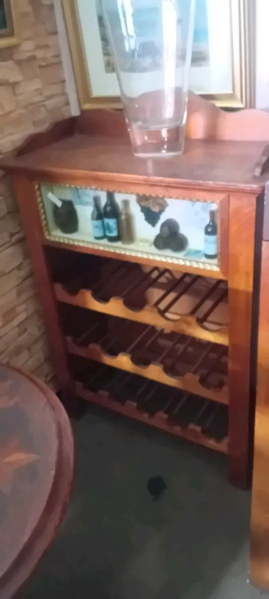 Decorative Oak Wine Rack