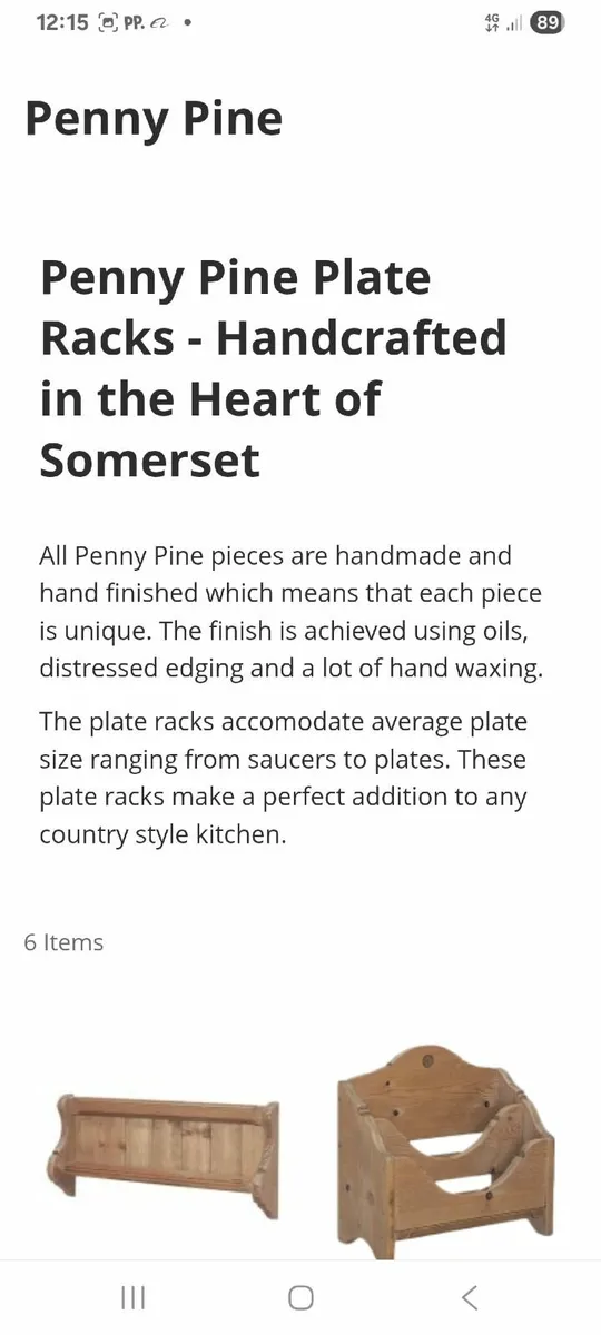 Pennypine Handmade Plate Rack - Image 2