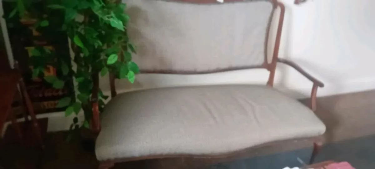 Edwardian Mahogany Framed Sofa Seat