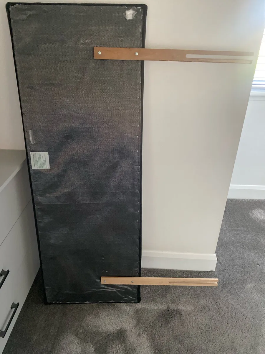 Black leatherette headboard - Image 1