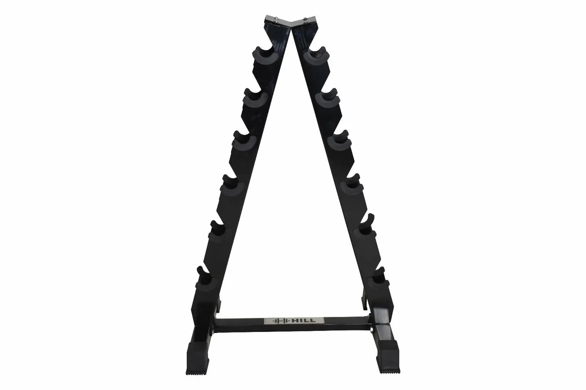 Vertical 6 Pair Dumbbell Storage Rack -Weights Gym - Image 2