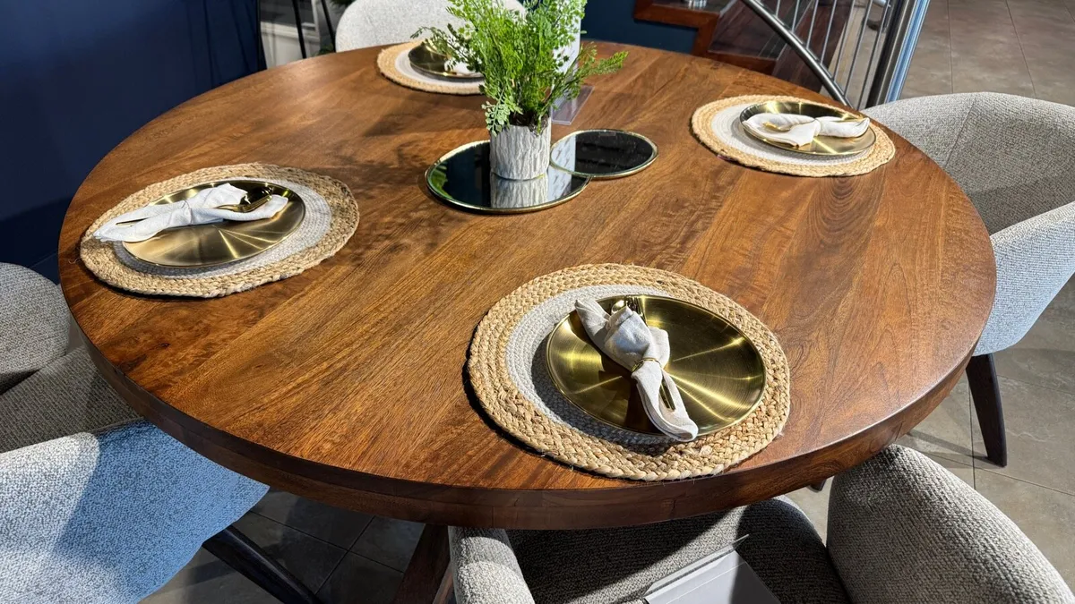 Ex Display 1.5m Round Dining Table - Image 1