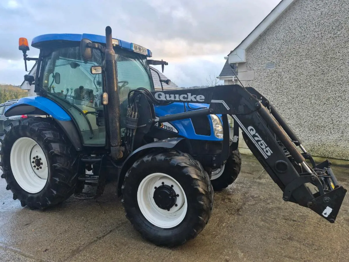 New Holland ts100a quicke loader NO VAT - Image 1