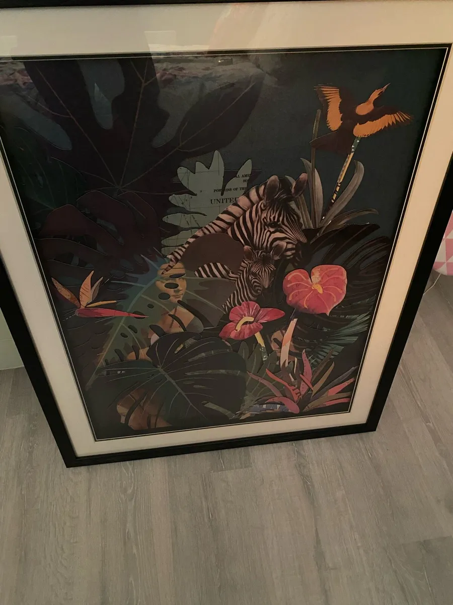 Zebra Jungle Theme Picture - Image 1