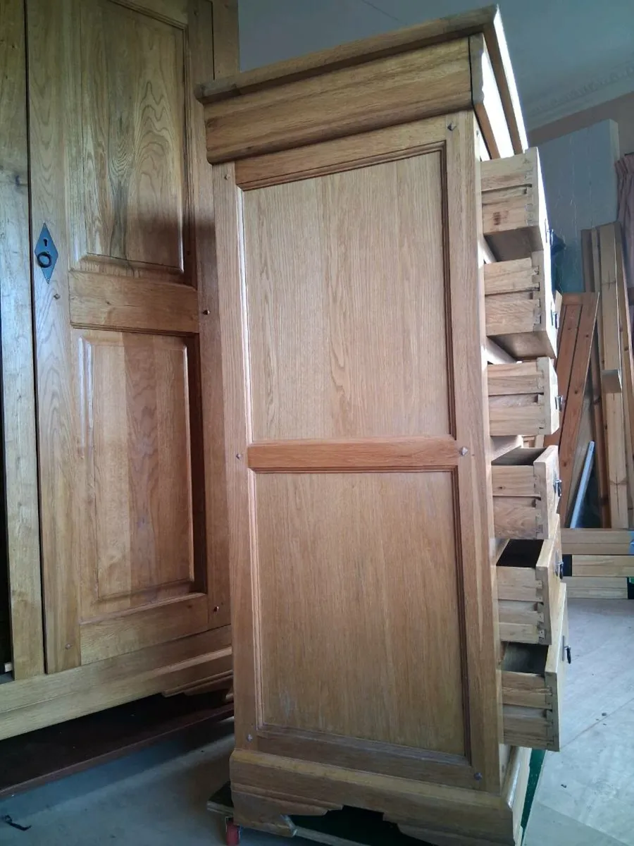 Oak chest of drawers - Image 4