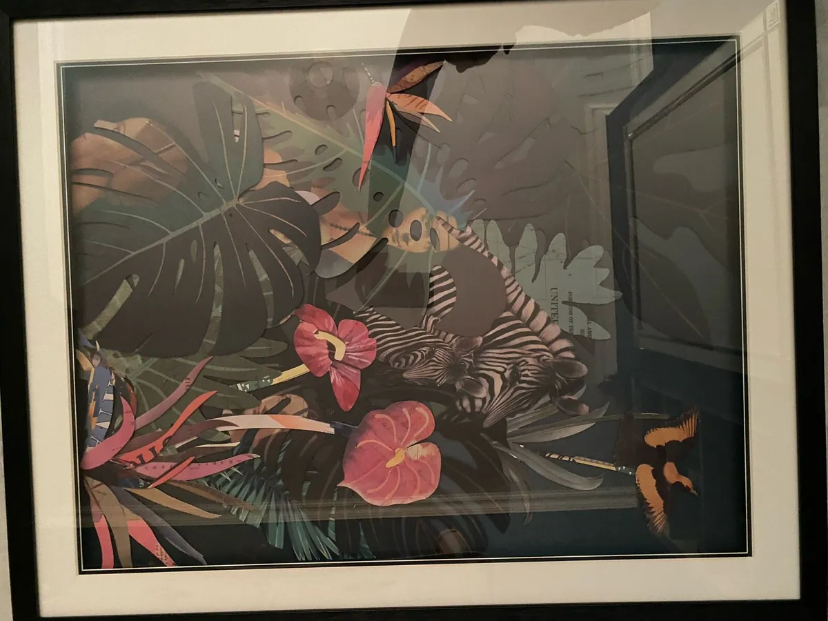 Zebra Jungle Theme Picture - Image 2