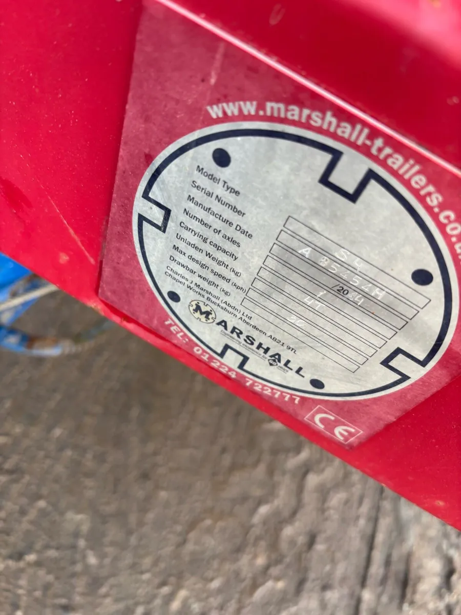 2014. Marshall 10 x 6 steel trailer - Image 3