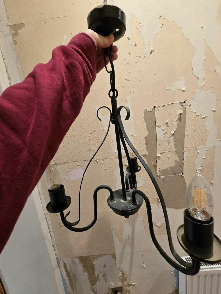 Light pendant black x 2 - Image 1