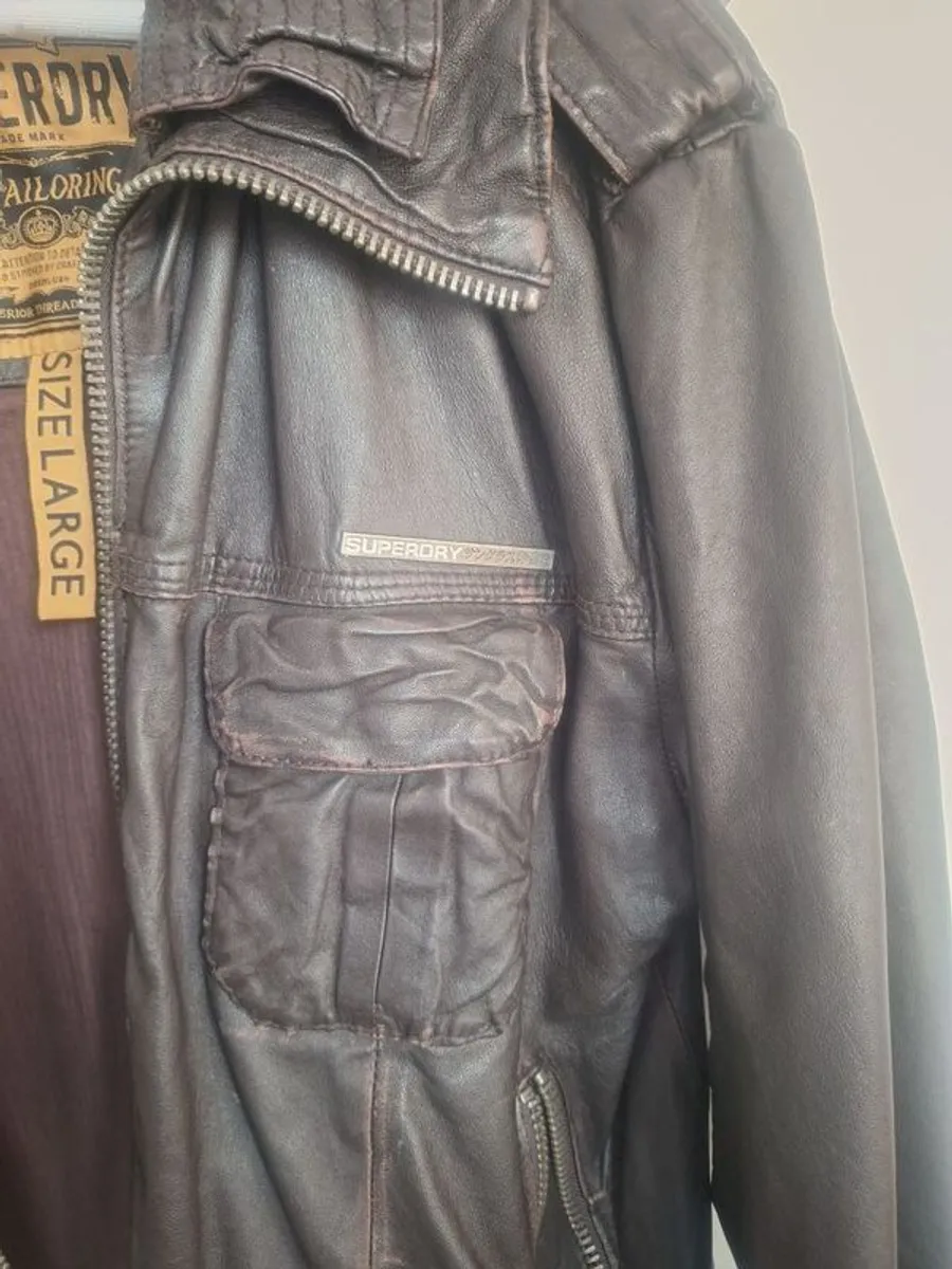 Superdry Leather Jacket (s) - Image 2